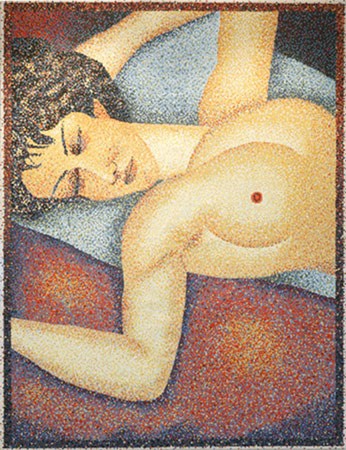 Modigliani: Pointillisme di Seurat 